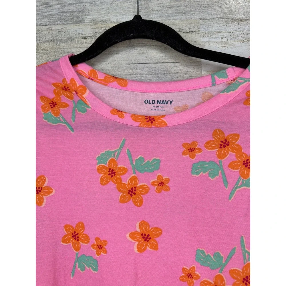 Old Navy Dress Bundle Girls XL 14/16 Pink White Floral Cottagecore EUC